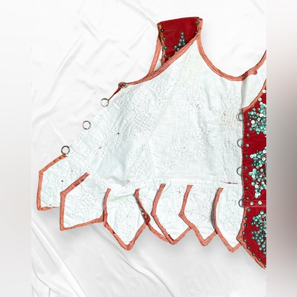 Vintage Handmade Beaded Corset Vest - Picture 9 of 15